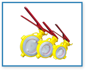 FEP Lined Butterfly Valves Manufacturers, FEP Lined Butterfly Valves Suppliers